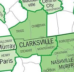 counties surrounding montgomery county tn