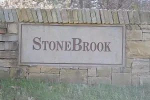 Sign to Stonebrook Subdivision in Dickson TN.