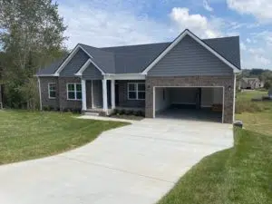 A new home being built in York Meadows, Clarksville TN