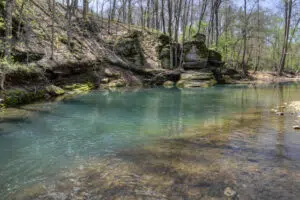 View of Standing Rock creek in Stewart County TN.