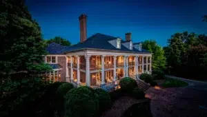 View of the stunningly beautiful Jackson BLVD home in Belle Meade, Nashville TN. Est price of $16.3 million. 