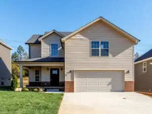 A new home built in The Boulders subdivision in Clarksville TN.