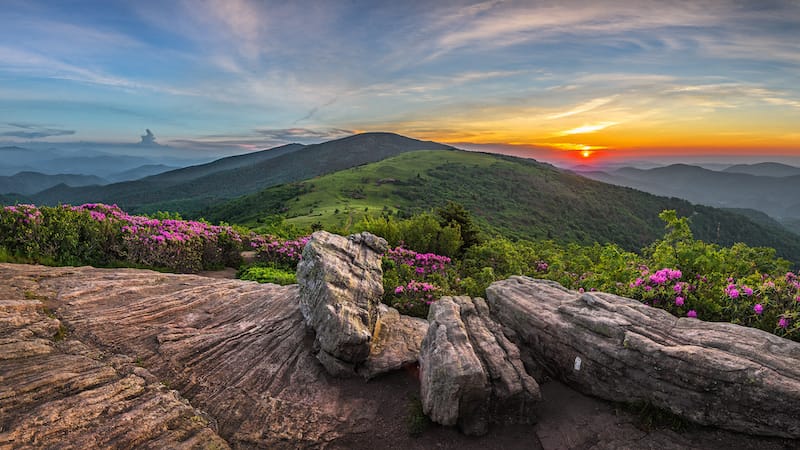 Mountain sunset in TN