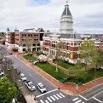 Overhead photo of the Courthouse in Clarksville TN